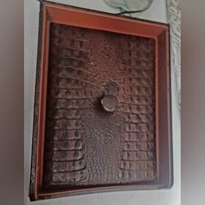 Leather Daines & Hathaway paper tray